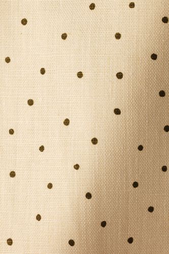Mid Weight Linen in Olive Spot on Milk