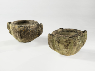 Pair of Regency Cotswold Stone Pots