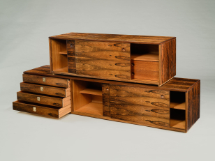 Pair of Robert Heritage Rosewood Veneer Sideboard Cabinets