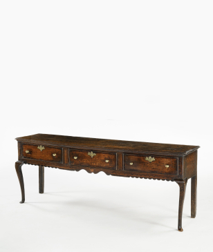 Large George II Oak Sideboard