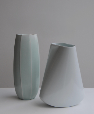 Celadon Glazed Porcelain Vessel