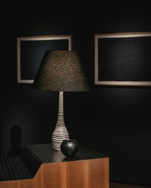 Rare Tall 'Spiralled' Table Lamp  circa 1951