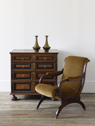19th Century Revival Walnut Chest of Drawers
