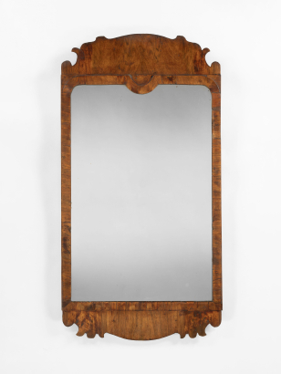George II Mahogany Veneered Mirror