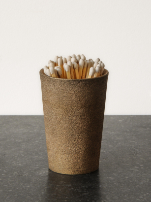 Bronze Match Pot