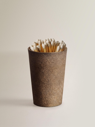 Bronze Match Pot