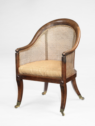 William IV Mahogany Bergere