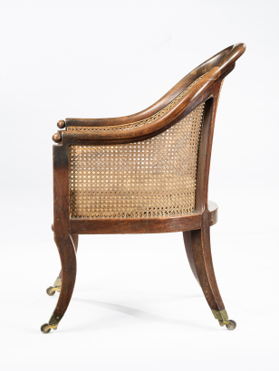 William IV Mahogany Bergere