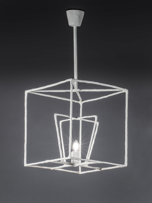 Artist-Made Plaster Hanging Lanterns