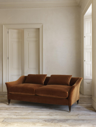 Heavy Weight Cotton Velvet in Copper Beech