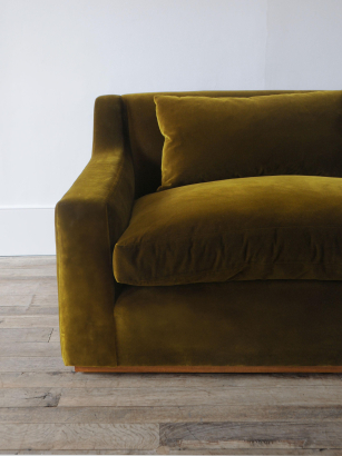 Cotton Velvet in Pickle