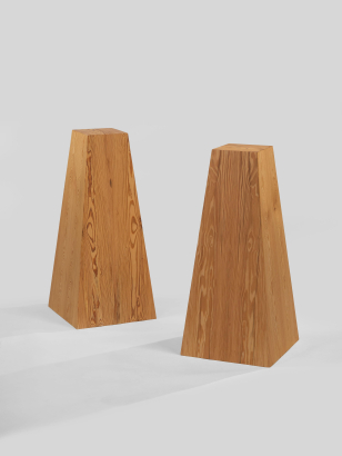 Sculptural Pine Plinth