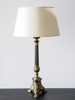 Pair of Edwardian Brass Table Lamps