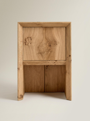 Chamfered Bedside Cabinet