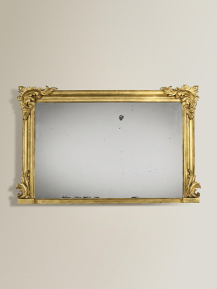William IV Giltwood Overmantle Mirror