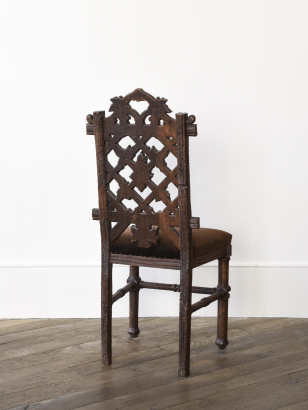 Victorian Rustic Oak Side Chair