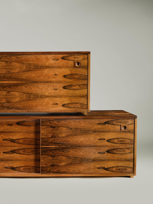 Pair of Robert Heritage Rosewood Veneer Sideboard Cabinets
