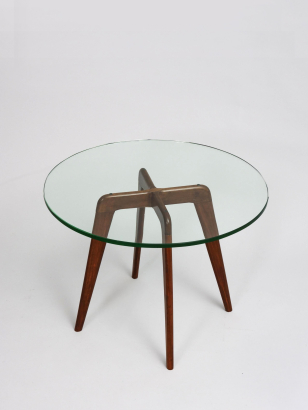 1950's Italian Walnut Side Table