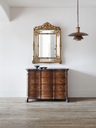 18th Century Lombardy Walnut Secretaire Chest of Drawers