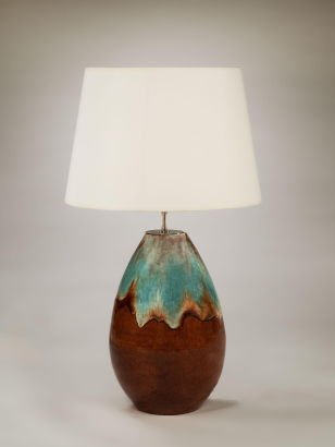 Glazed Stoneware Table Lamp by Primavera