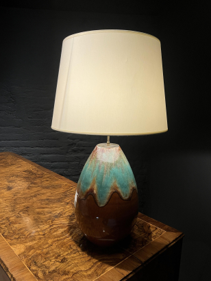 Glazed Stoneware Table Lamp by Primavera