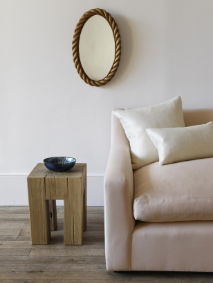 1950's Oval Rope Mirror