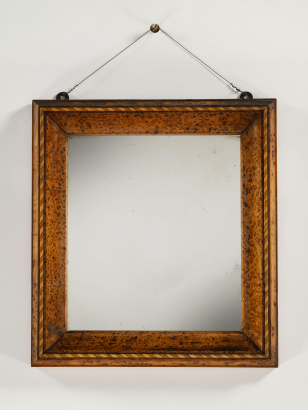 Arts & Crafts Holly & Parquetry Mirror
