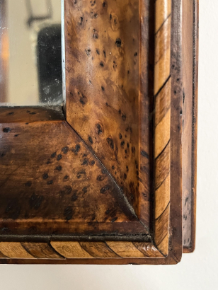 Arts & Crafts Holly & Parquetry Mirror