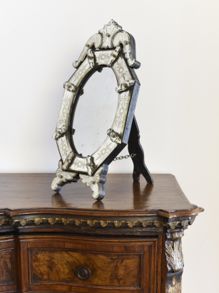 Late 19th Century Venetian Glass Dressing Table Mirror