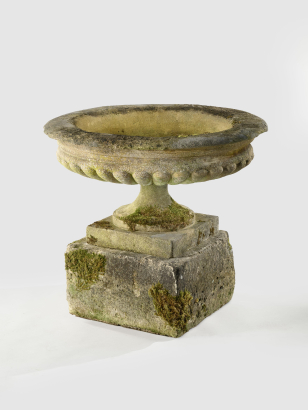 Large Victorian Cotswold Stone Tazza