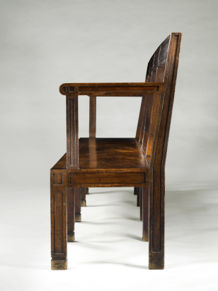 Unusually Long George IV Mahogany Hall Bench