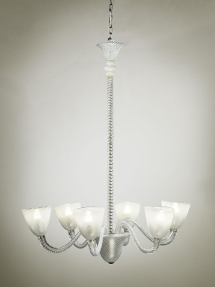 1940's 'Lolly Pop' Murano Glass Chandelier