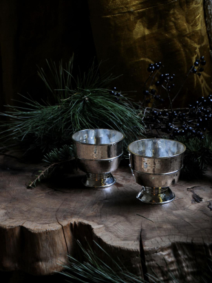 Sterling Silver Hammered Goblet