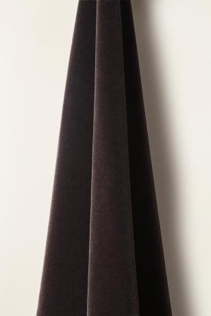 Mohair Velvet in Peppercorn