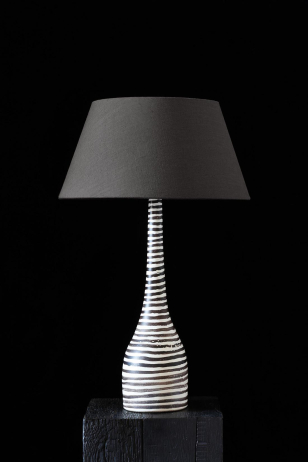Rare Tall 'Spiralled' Table Lamp  circa 1951