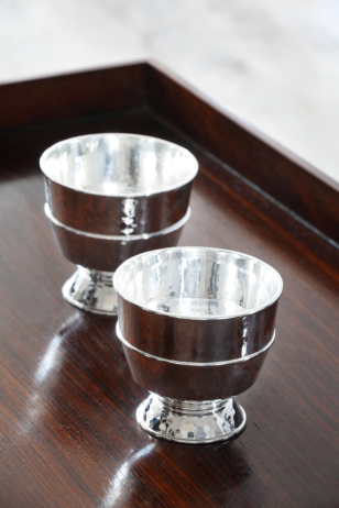 Sterling Silver Hammered Goblet