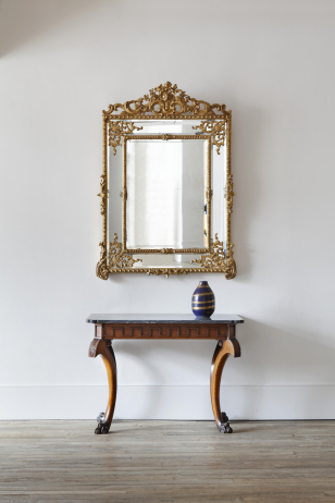 Art Deco Crackled Gold Vase