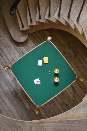 Parchment Games Table by Paolo Buffa