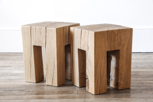 Carved Oak Side Table Carved Oak Side Table