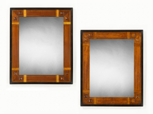 Pair of Italian Parquetry Mirrors
