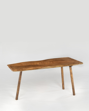 Large Oak Tripod Occasional Table