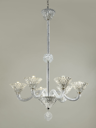 Rostrato Six Arm Chandelier