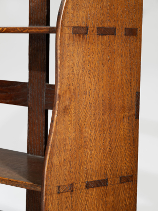 Arts & Crafts 'Lattice-Work' Bookcase