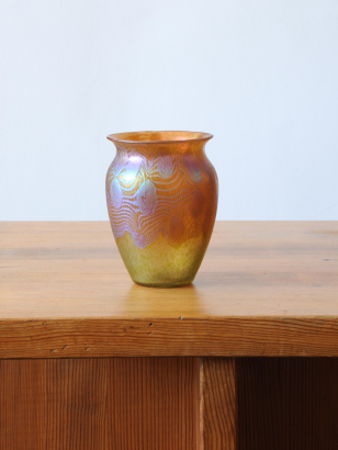 Art Nouveau Iridescent Glass Vase