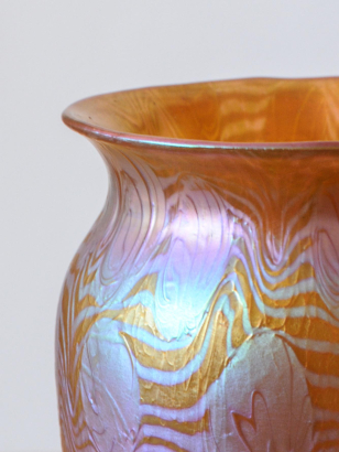Art Nouveau Iridescent Glass Vase
