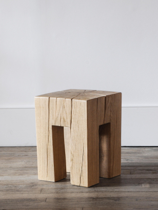 Carved Oak Side Table