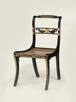 Set of Ten Regency Painted 'Trafalgar' Chairs