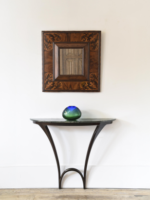 Marble & Mahogany Console