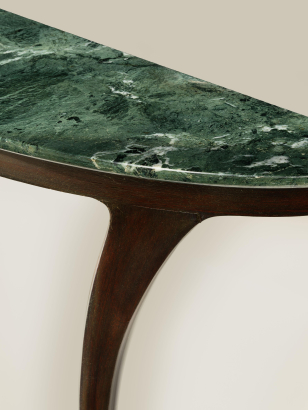 Marble & Mahogany Console