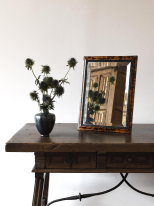 Large 1920's Tortoiseshell Easel Mirror